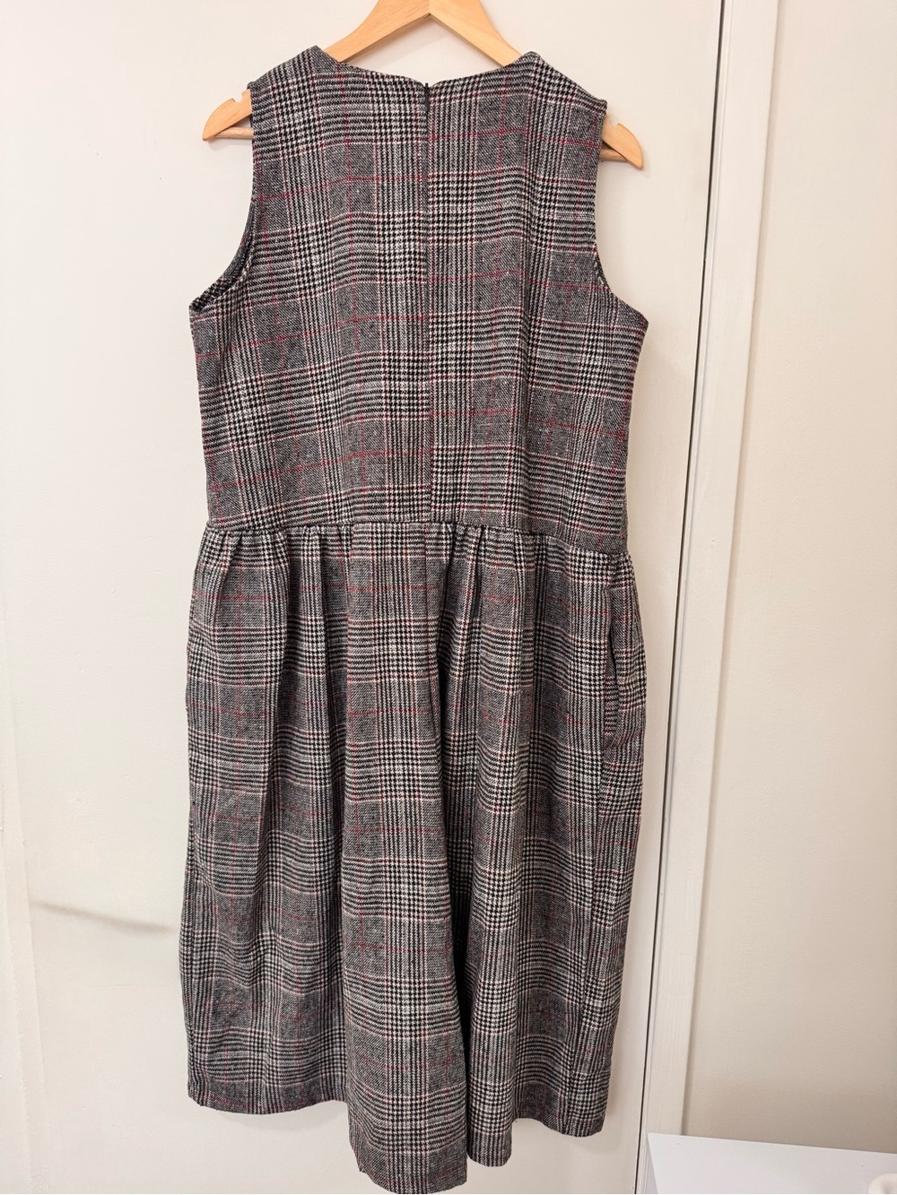 Vintage Prorsum Plaid Midi Jumper Dress Made in Korea. Vintage 1990s / Y2K era - Picture 6 of 7